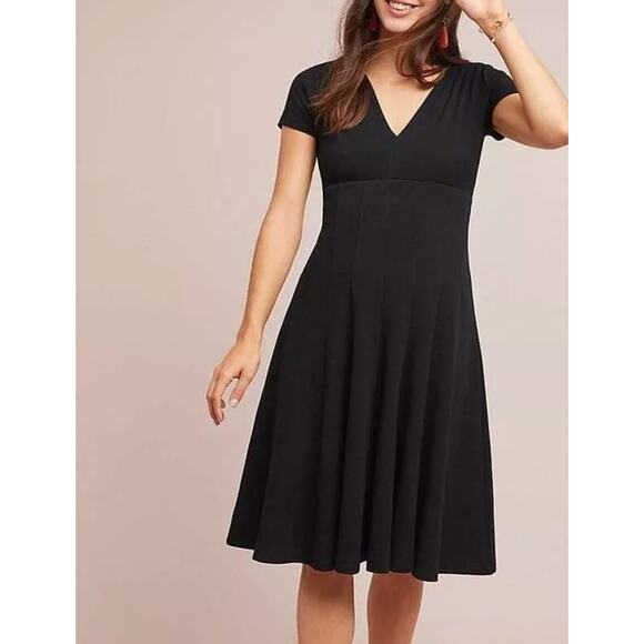 Anthropologie’s Maeve Lincoln Center Dress in Black - Picture 1 of 10